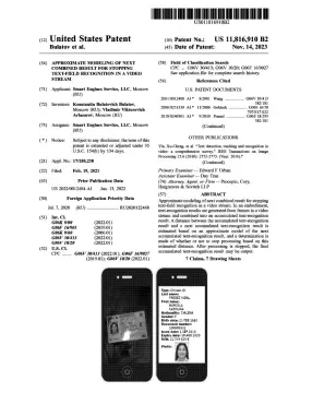 Approximate modeling of next combined result for stopping text-field recognition in a video stream